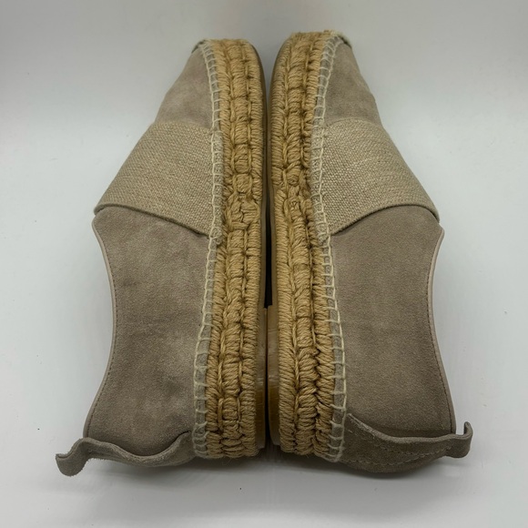 Rag & Bone Nina Taupe Smoke Suede Jute Slip-On Espadrilles Women’s US 10 EU 40 - Picture 5 of 9